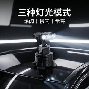 ไฟสปอร์ตไลท์ LED แบบปรับได้พร้อมรีโมทคอนโทรล ฐานแม่เหล็กสำหรับติดตั้งไฟทำงานกลางแจ้ง บนหลังคารถออฟโรด รุ่น W1024 - Product Image 2