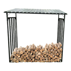 Support à <span class=keywords><strong>bois</strong></span> <span class=keywords><strong>de</strong></span> <span class=keywords><strong>chauffage</strong></span> pliable et portable, rustique et décoratif pour l'extérieur, pour foyer et accessoires <span class=keywords><strong>de</strong></span> poêle - Product Image 6