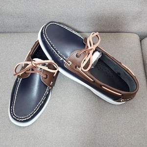 Mocassins d'hiver souples en cuir de vache marron marine Evergreen pour hommes, respirants, anti-odeur, antidérapants, style pieds nus, pour la navigation - Product Image 4