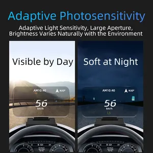 H10 Hud Universele Head-Up Display Gps Obd Draadloze Carplay Automatische Navigatie & Tpms Hd Smartphone Scherm Projectiescherm