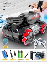 Y1 RC Allradgetriebener Dual-Mode Elektro-Panzer Spielzeug mit Fernbedienung, Gestensteuerung und Wasserkugel-Schießfunktion
