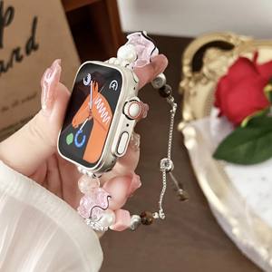 Bijoux amour Montre <span class=keywords><strong>Bracelet</strong></span> Fille Dame Femmes pour <span class=keywords><strong>apple</strong></span> Montre ultra 49mm 38mm 41mm Amoureux Cadeaux <span class=keywords><strong>Bracelet</strong></span> Montre Bracelets Acier - Product Image 2