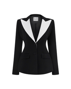 Chaqueta de traje Luna para mujer ODM de alta calidad con cuello en V Técnicas a medida hechas en Vietnam - Product Image 4