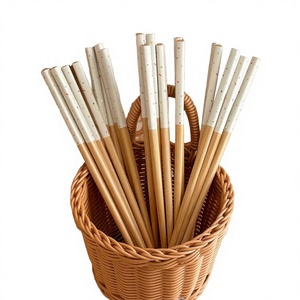 Palillos Desechables de Bambú Modernos de 9.5 Pulgadas, Paquete de 50 Pares, para Fideos, Sushi, Fiestas en Casa, Vajilla de Restaurante, Venta al por Mayor - Product Image 2