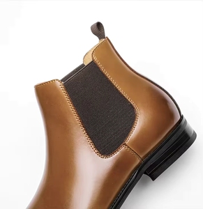 Nouvelle Arrivée Bottes Chukka Western pour Hommes, Bottines en Cuir à Plateforme, Bottes Habillées Tendance, Antidérapantes, Respirantes, Hiver - Product Image 4