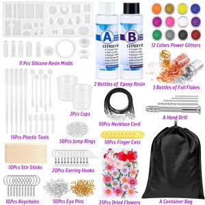 219Pcs Kit Resina para Iniciantes, Kit de Resina Mold com Silicone e Resina Epóxi para Fazer Jóias DIY Conjunto - Product Image 4