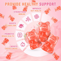 Gummies de collagène naturel et vitamines de mousse de mer sans gluten pour adultes – 2 gummies par jour – Favorise la santé de la peau et du système immunitaire – Meilleures ventes
