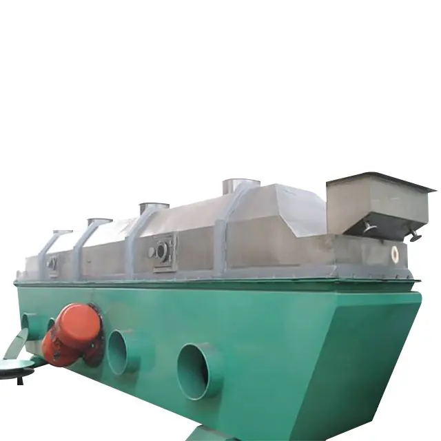 High Quality Fluid Machine Tea Leaf White Sugar Vibrating Fluidized Bed Industry Salt Dryer