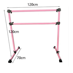 Barra <span class=keywords><strong>de</strong></span> Ballet Móvil <span class=keywords><strong>de</strong></span> Alta Capacidad y Altura Ajustable para Uso en el Hogar, Estudio <span class=keywords><strong>de</strong></span> Danza o Escuela, Poste <span class=keywords><strong>de</strong></span> Ejercicio Móvil para Interiores - Product Image 3