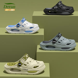 Deran OEM Chaussures à Trous Tendance pour Hommes d'Été, <span class=keywords><strong>Sabots</strong></span> de Plage de <span class=keywords><strong>Jardin</strong></span> Paresseux Style Plateforme Baotou, Intérieur et Extérieur - Product Image 1