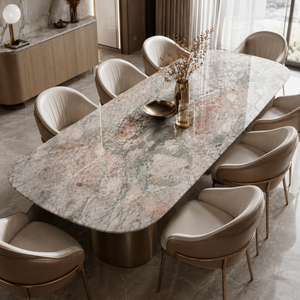 F.S. Pink Green Sintered <b>Stone</b> Slabs Polished Marble Look Porcelain Tile 1600 x 3200 x 12 mm for Wall - Product Image 2