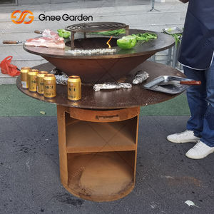 Parrillas Modernas de Acero Corten para Exteriores, para Jardín, Barbacoa, Leña, Fogatas, para Cocinar - Product Image 6