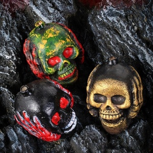 Sifflet de mort tête de mort d'horreur avec mains de squelette, bruit de cri de fantôme aztèque maya, cadeau d'Halloween pour enfants - Product Image 4