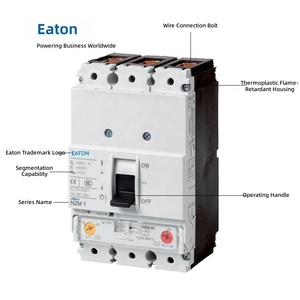 Disjoncteur à boîtier moulé (MCCB) série NZM NZMN3-AEF350-NA 350A 3P 440V CE CCC ISO pour systèmes électriques - Product Image 1