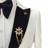 Actual Party blanc Slim Fit un bouton cranté deux fentes affaires (veste + gilet + pantalon) hommes costumes de mariage MSKR65