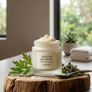 Crema antioxidante coreana de Artemisia Princeps (Mugwort) antienvejecimiento, desarrollada y formulada en Corea, ODM/OBM. - Product Image 3