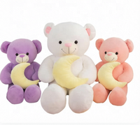 Vente en gros usine : Peluches ours en peluche de dessin animé, cadeaux mignons, logo personnalisé, poupées pour machine à griffes, en coton PP, peluches super douces anti-stress
