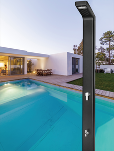 Alliage d'<span class=keywords><strong>aluminium</strong></span> de <span class=keywords><strong>douche</strong></span> <span class=keywords><strong>solaire</strong></span> de <span class=keywords><strong>piscine</strong></span> extérieure carrée avec la lumière de LED et la <span class=keywords><strong>douche</strong></span> de pied - Product Image 2