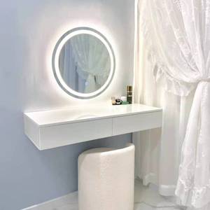 Floating <b>Vanity</b> <b>Table</b> Wall Mounted Minimalist Modern Style With Drawer Makeup Desk For Bedroom And Small Apartments - Product Image 1