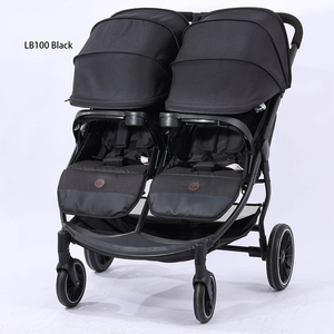Purorigin 2026 Latest Design Lightweight Metal Twin Baby Stroller Double Baby Wheel Carrier with <strong>Easy</strong> <strong>Folding</strong> for Travel <strong>Pram</strong> - Product Image 4