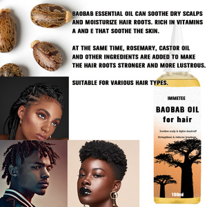 Aceite de Baobab para el Cuidado del Cabello OEM/ODM, Suero con Múltiples Ingredientes, Aceite Natural para el Crecimiento del Cabello, Marca Privada para Mujeres Negras - Product Image 4