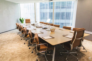 Hội Đồng đàm phán phòng sang trọng hội nghị lớn bàn văn phòng hội nghị vuông Bàn đồ nội thất với ổ cắm điện - Product Image 6