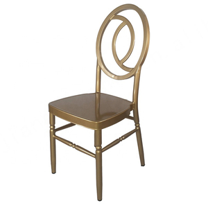 Sillas Phoenix de hotel de boda al aire libre modernas de aluminio dorado de alta calidad - Product Image 1