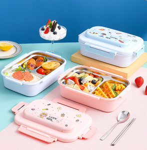 Boîte à lunch thermique mignonne et <span class=keywords><strong>kawaii</strong></span>, boîte à lunch à compartiments séparés, boîte à lunch bento pour enfants, superbes cadeaux - Product Image 4