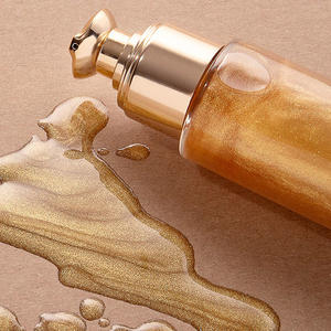 Body Glow Oil Private Label viso e corpo Luxury Glitter liquido evidenziatore Bronzer oro lunga durata corpo luccicante olio - Product Image 3