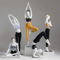 Mannequin de présentation femme corps entier pour vêtements de sport, Pilates, Yoga et Danse, modèle de pose autonome, blanc, vente en gros