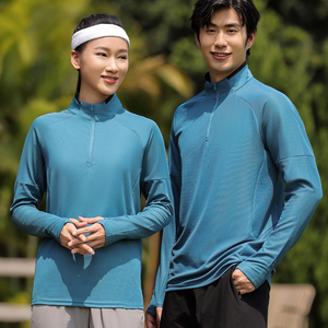 Ergonomic Cut Eco-Friendly Mens Long Sleeve Shirt For Trail Running With Streamlined Athletic Cut - Product Image 3
