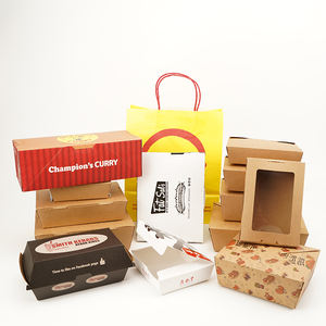 Caja de Almuerzo de Papel Kraft con Logotipo Personalizado, con Cierre Seguro, <span class=keywords><strong>para</strong></span> Catering Profesional - Product Image 2