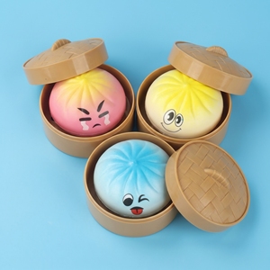 EVA Stress Ball Squishy <b>Toy</b> with Smile Face and Dumpling Design for 5-7 Years Unisex Mystery <b>Box</b> - Product Image 1