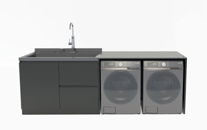 Tam giác hiện đại mô hình phòng tắm Vanity Hợp kim nhôm không thấm nước thép không gỉ cho bồn rửa máy tủ LED khách sạn - Product Image 5