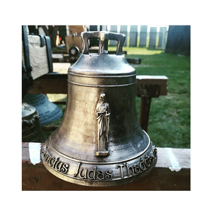 Religious Church Decoration Large Metal Bronze <strong>Brass</strong> <strong>Bell</strong> Sculpture for Sale - Product Image 3