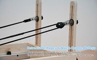 Tmax Cama De Pilates, Reformer de Pilates en bois d'érable massif, rembourrage personnalisé, machine de Pilates pour studio, logo personnalisé, vente en gros, CE ISO