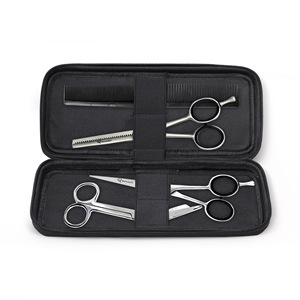 Étui à peigne en cuir professionnel, pochette personnalisée pour ciseaux et cheveux, sac noir pour salon de <span class=keywords><strong>coiffure</strong></span>, 1 pièce - Product Image 6