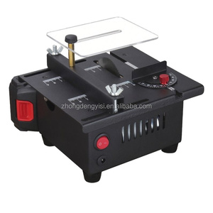 Mini scie de table multifonctionnelle électrique, petite scie de bureau pour le bricolage domestique, outil de coupe, machine à bois, tour de table - Product Image 1