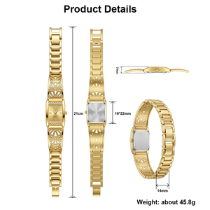 Reloj de Cuarzo Clásico Vintage con Correa de Esqueleto para Mujer, Logotipo Personalizado OEM - Product Image 5