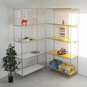 Estantería y Exhibidor de Acero Inoxidable de Múltiples Niveles, Estilo Moderno y Sencillo, para <span class=keywords><strong>Pasillo</strong></span>, Mueble para el Hogar Personalizable - Product Image 5