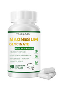 Cápsulas de Glicinato de Magnesio al por Mayor que Promueven el Estado de Ánimo y Mejoran el Sueño. Los músculos esqueléticos y la relajación promueven la absorción. - Product Image 6