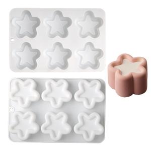 Moule à muffins en silicone en forme d'étoiles pour la pâtisserie et les plats de cuisson, moule à chocolat en silicone - Product Image 1