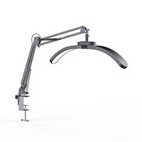 Lampe de Bureau LED de Style Moderne avec Intensité Variable Réglable, Idéale pour le Dessin, la Lecture ou les Ongles. Lumière d'Appoint de Table en Aluminium pour Manucure ou Bureau