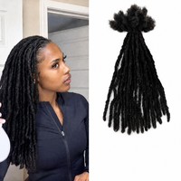 Extensions de cheveux humains Nano Interlock 0,4 cm, 100 % faites à la main, prêtes à l'emploi pour tresses Sisterlocks, idéales pour salons et boutiques aux États-Unis