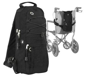 Sac de transport réglable pour bouteille d'oxygène, doublure souple, sac à dos portable pour fauteuils roulants - Product Image 2
