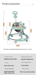 Andador Educativo para Bebés 3 en 1 Multifuncional con Música, Plegable, Económico, con Ruedas y Asiento, 2022 - Product Image 2