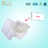 Boîte de déshumidificateur à recharge rapide non électrique-éliminateur d'humidité étanche absorbant l'humidité pour cabine à chaussures