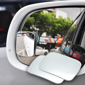 Car Blind Spot <b>Mirror</b> Square Wide Angle Adjustable Auxiliary Rearview <b>Mirror</b> for Retrofit Upgrade White - Product Image 2