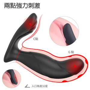 مخفض من المصنع مباشرة بيع بالجملة هزاز سيليكون البظر G-Spot محفز نقطتين للتدريب الشرجي لعبة جنسية 9 سرعات - Product Image 1