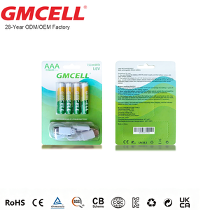 Venta al por Mayor de Fábrica: Baterías Recargables USB Tipo-C AA de 1.5V, Baterías Cilíndricas de Iones de Litio de 1.2V, Baterías Ni-MH de 1000 Ciclos - Product Image 2